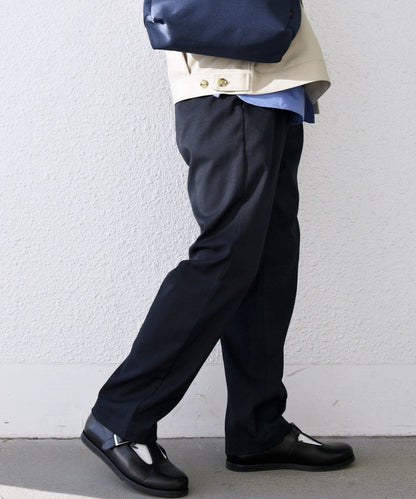 SHIPS any: 〈洗濯機可能・ストレッチ・撥水〉SOLOTEX(R) 2タック ウーリック セミワイド イージーパンツ （セットアップ対応）