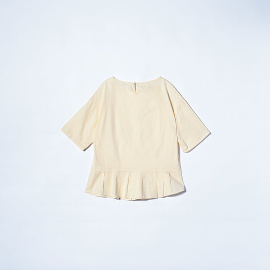 COTTON RAMIE PLEATS BL