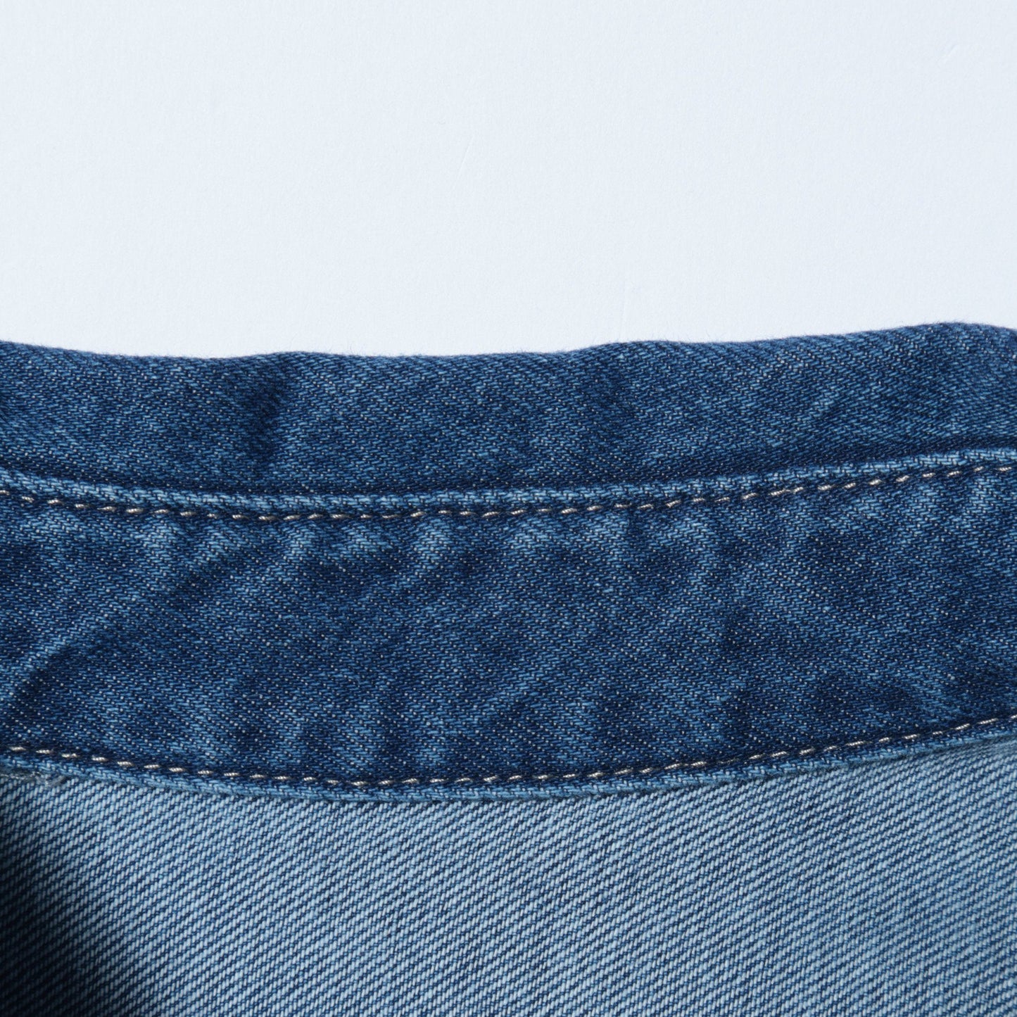 〈洗濯機可能〉ショート丈 デニム シャツ