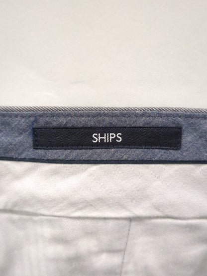 SHIPS: ストレッチ シャンブレー ノープリーツ パンツ