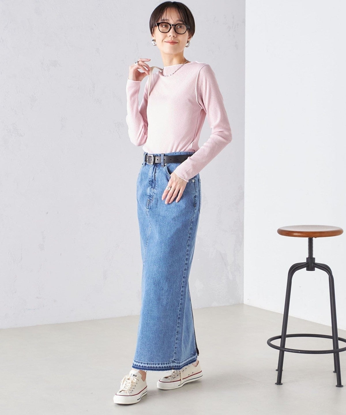 〈手洗い可能〉ドライタッチ テレコ ボートネック プルオーバー