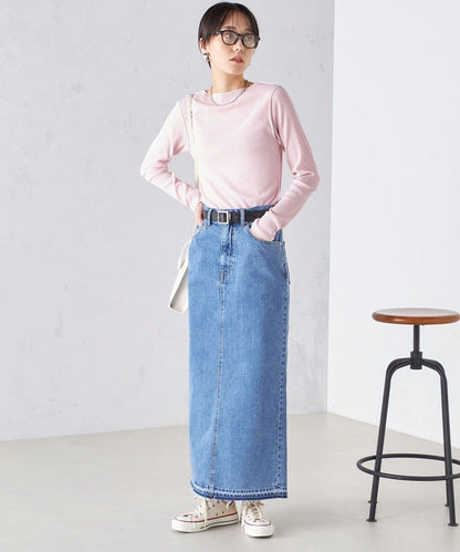 〈手洗い可能〉ドライタッチ テレコ ボートネック プルオーバー