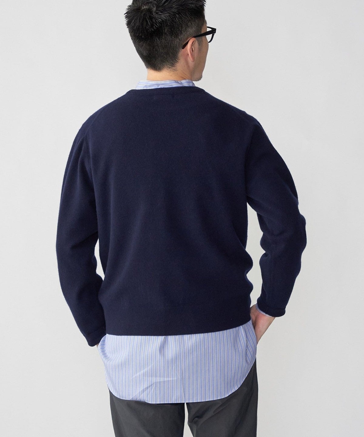 SHIPS: スーパー180'S ラム ウール クルーネック ニット