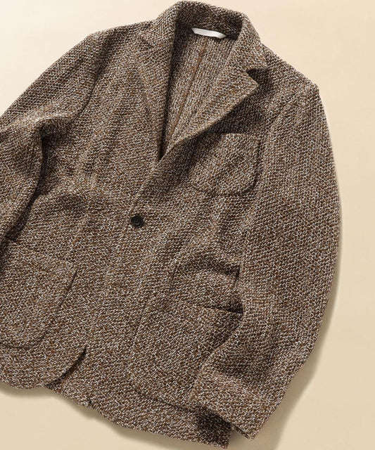 SHIPS: TEXBRID(R) ライト ジャガード ローゲージ 2ボタン ジャケット