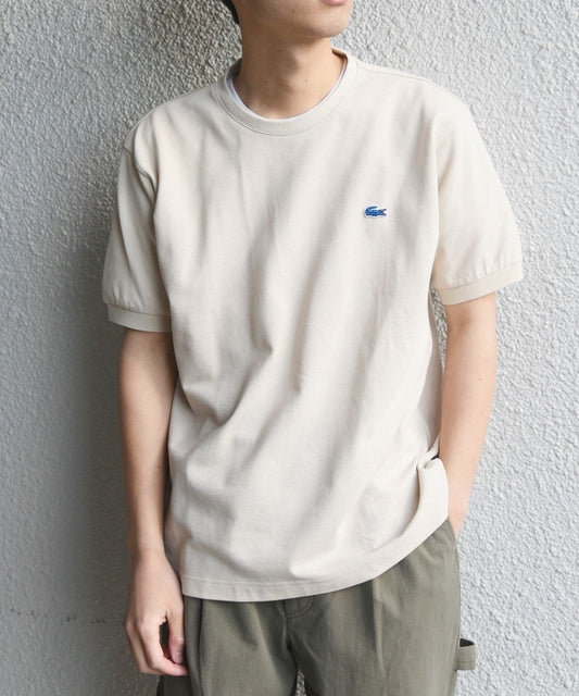 【SHIPS any別注】LACOSTE: PIQUE クルーネック Tシャツ