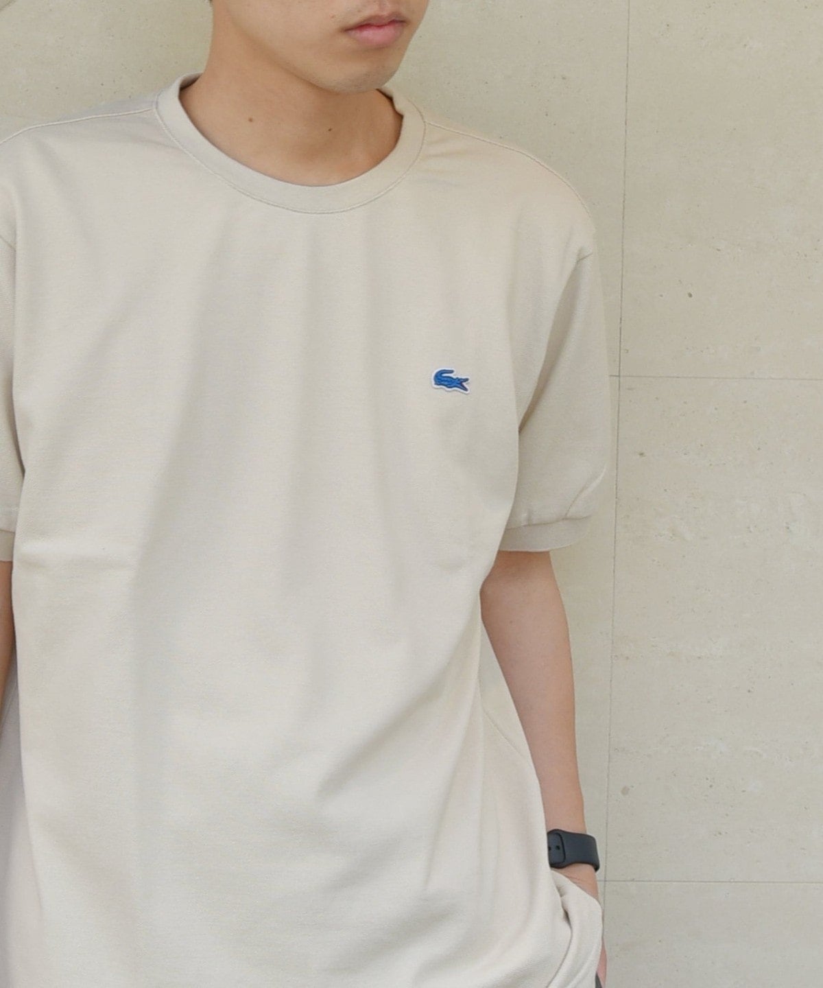 【SHIPS any別注】LACOSTE: PIQUE クルーネック Tシャツ