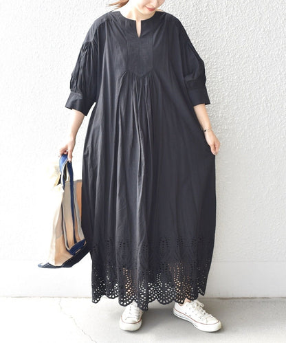 〈手洗い可能〉シフリーエンブロイダリーワンピース