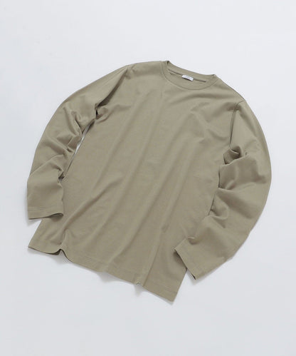 SHIPS: 抗菌・防臭 NANO-FINE(R) ハイゲージ クルーネック Tシャツ (ロンT)