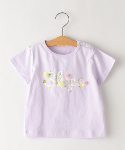 SHIPS KIDS:フラワー ロゴ 半袖 TEE(80〜90cm)