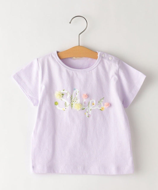 SHIPS KIDS:フラワー ロゴ 半袖 TEE(80〜90cm)