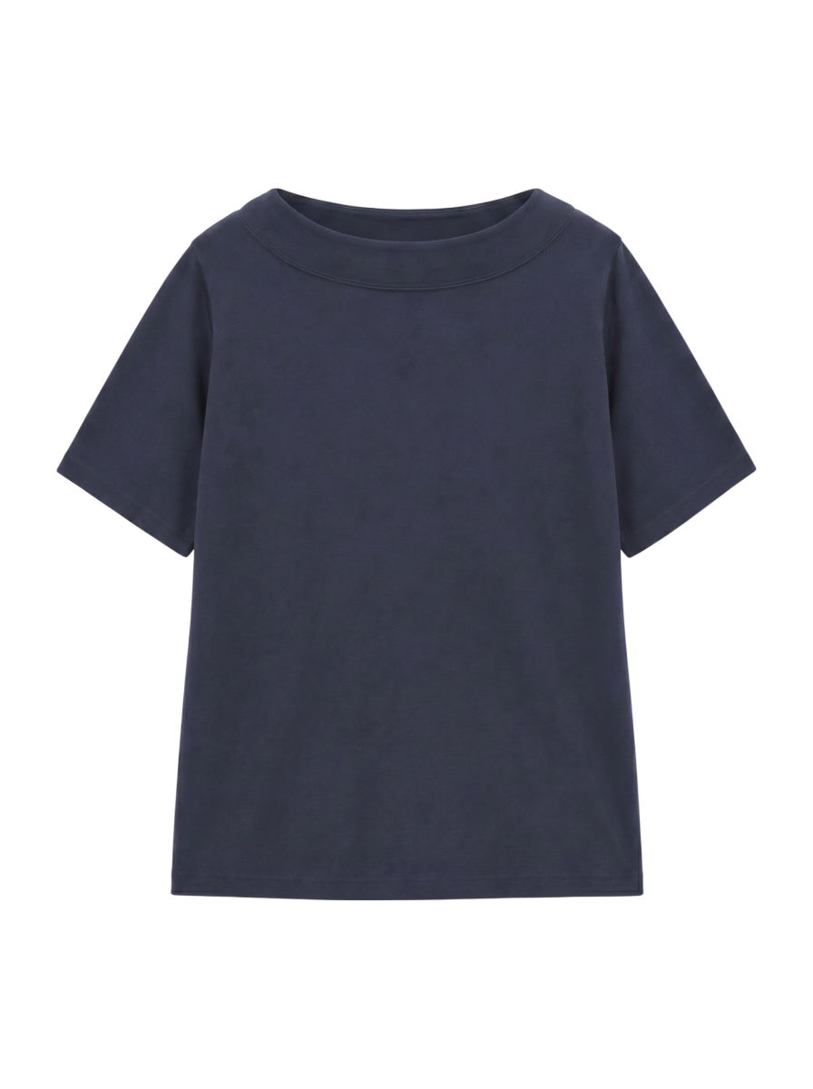 【WEB限定】〈ネックが選べる2サイズ展開〉オーガニックコットン バリエーションネック TEE