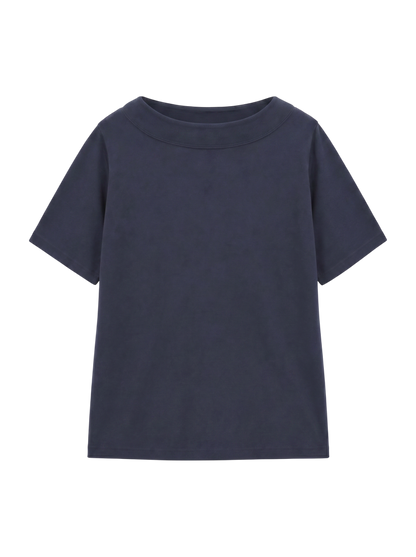 【WEB限定】〈ネックが選べる2サイズ展開〉オーガニックコットン バリエーションネック TEE