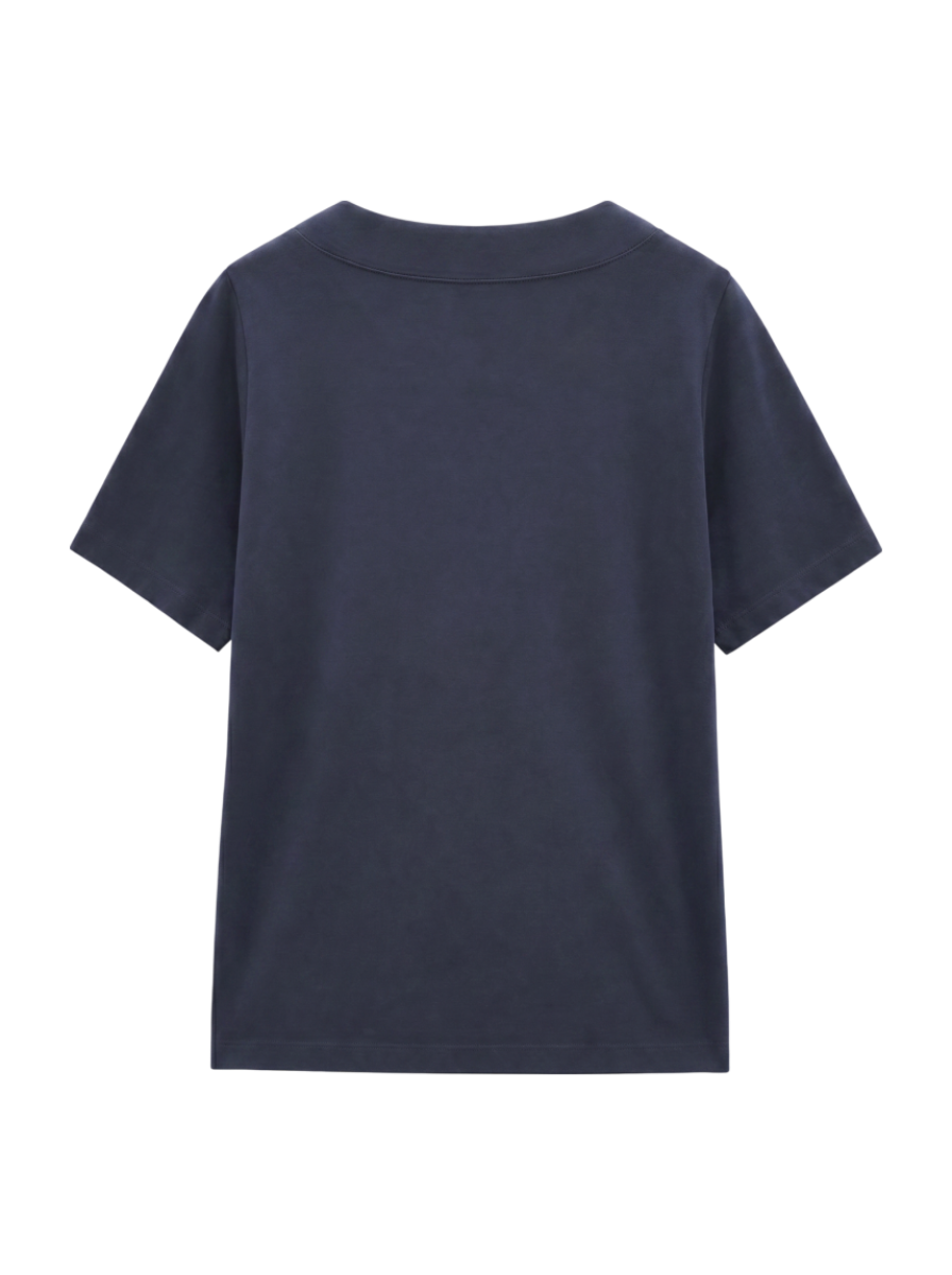 【WEB限定】〈ネックが選べる2サイズ展開〉オーガニックコットン バリエーションネック TEE