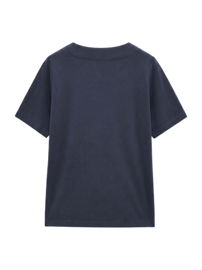 【WEB限定】〈ネックが選べる2サイズ展開〉オーガニックコットン バリエーションネック TEE