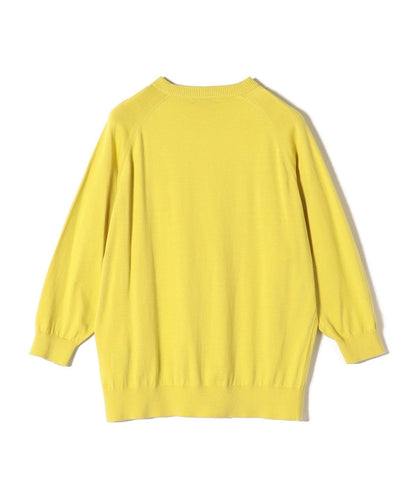 SHIPS Primary Navy Label:〈手洗い可能〉コットンスヴィンラグランプルオーバー