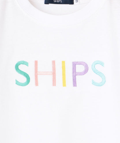 SHIPS KIDS:＜ファミリーおそろい＞SHIPS ロゴ TEE(100〜160cm)