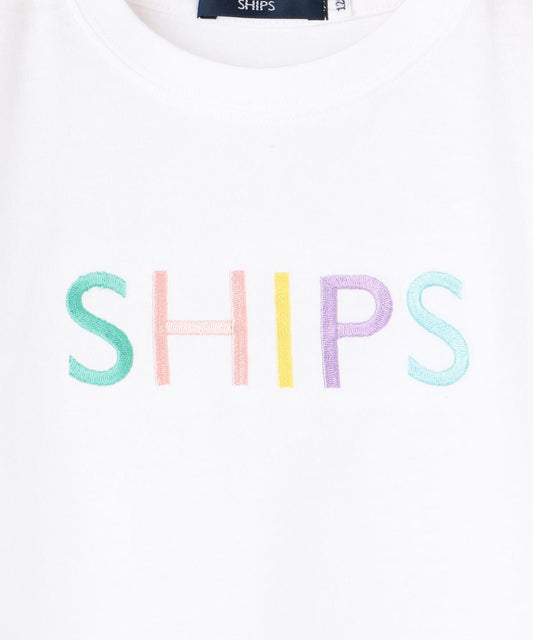 SHIPS KIDS:＜ファミリーおそろい＞SHIPS ロゴ TEE(100〜160cm)
