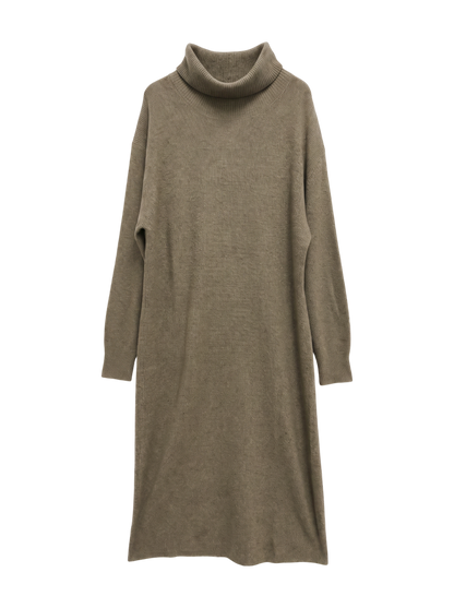 Khaju:フォックスブレンドタートルネックワンピース