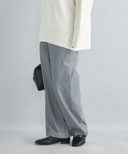 〈手洗い可能〉両面起毛ドロストパンツ