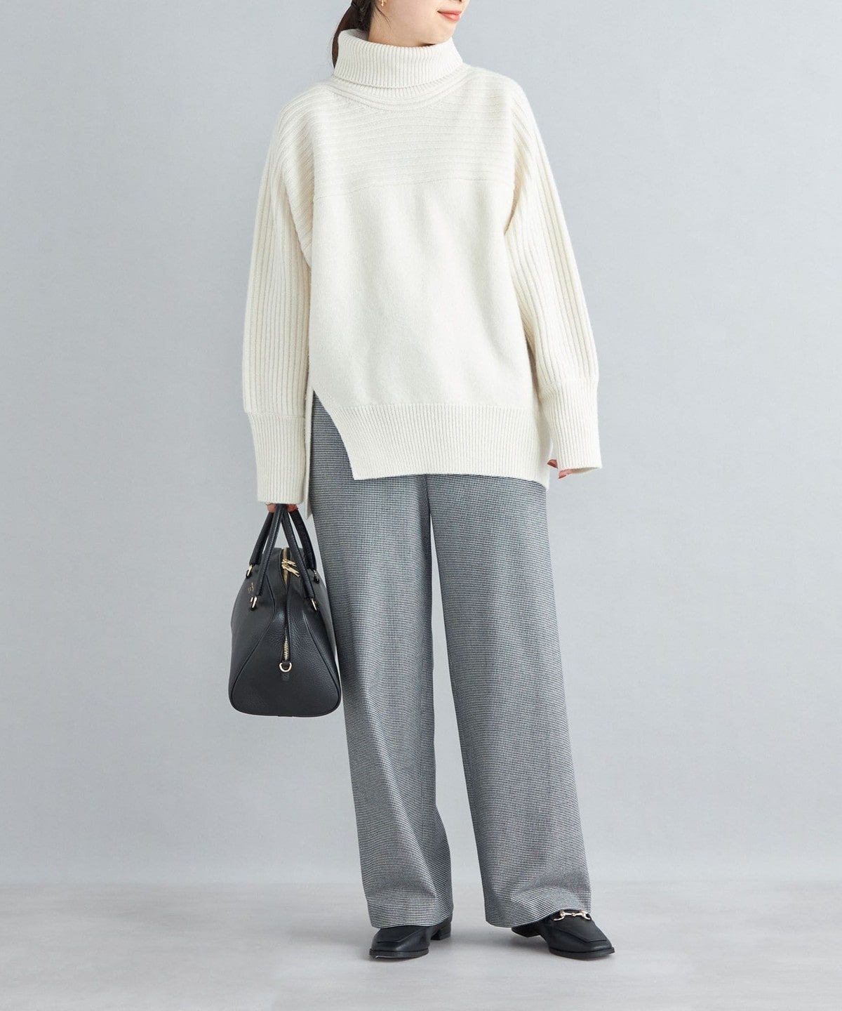 〈手洗い可能〉両面起毛ドロストパンツ