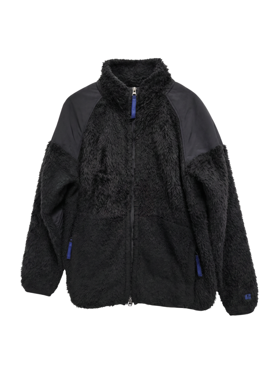 【WEB限定/SHIPS別注】RUSSELL ATHLETIC: ボアフリース ミリタリー スタンドカラー ブルゾン
