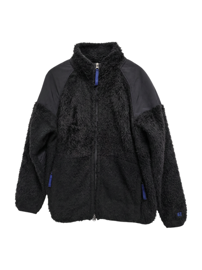 【WEB限定/SHIPS別注】RUSSELL ATHLETIC: ボアフリース ミリタリー スタンドカラー ブルゾン