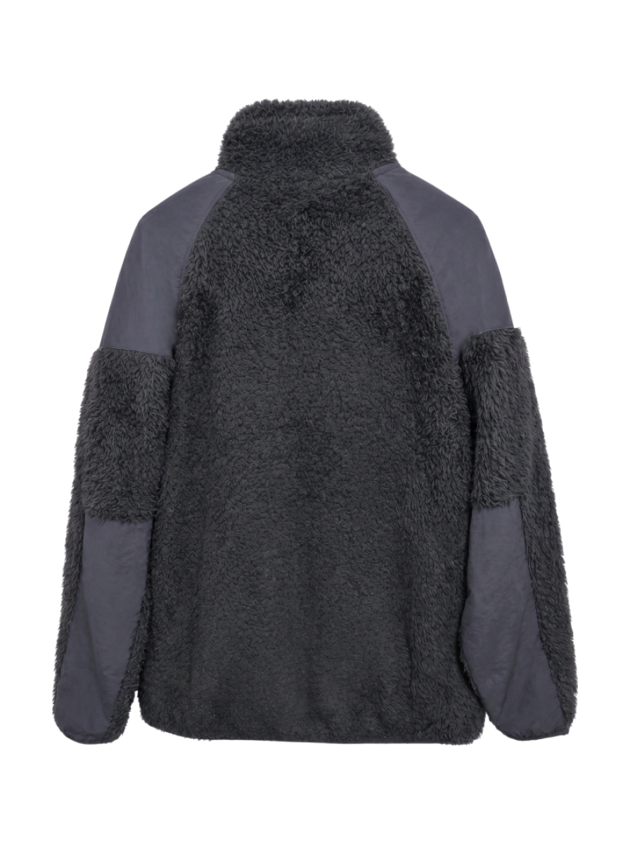 【WEB限定/SHIPS別注】RUSSELL ATHLETIC: ボアフリース ミリタリー スタンドカラー ブルゾン