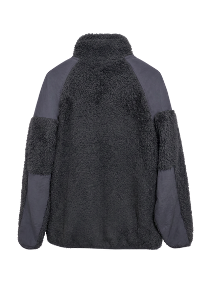 【WEB限定/SHIPS別注】RUSSELL ATHLETIC: ボアフリース ミリタリー スタンドカラー ブルゾン