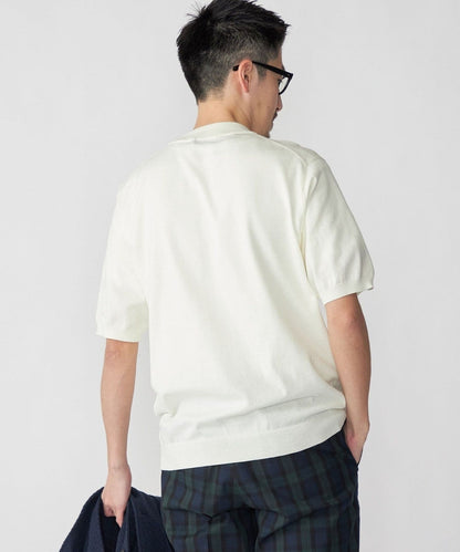 SHIPS: CORDURA(R) TEXBRID(R) モックネック ニット Tシャツ