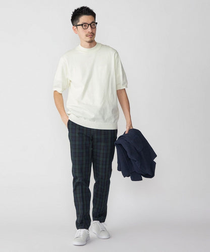 SHIPS: CORDURA(R) TEXBRID(R) モックネック ニット Tシャツ