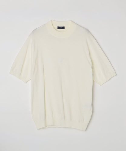 SHIPS: CORDURA(R) TEXBRID(R) モックネック ニット Tシャツ