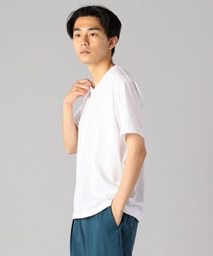 SHIPS: 抗菌・防臭 NANO-FINE（R） コットン Vネック Tシャツ