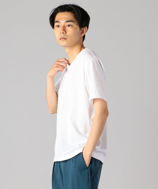 SHIPS: 抗菌・防臭 NANO-FINE（R） コットン Vネック Tシャツ