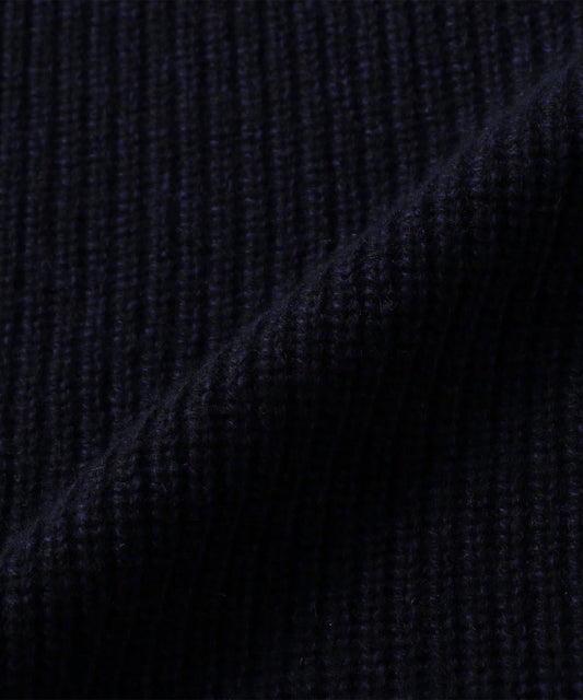 SHIPS: 両畦編み ラム/カシミヤブレンド ボトルネック ニット