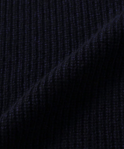 SHIPS: 両畦編み ラム/カシミヤブレンド ボトルネック ニット