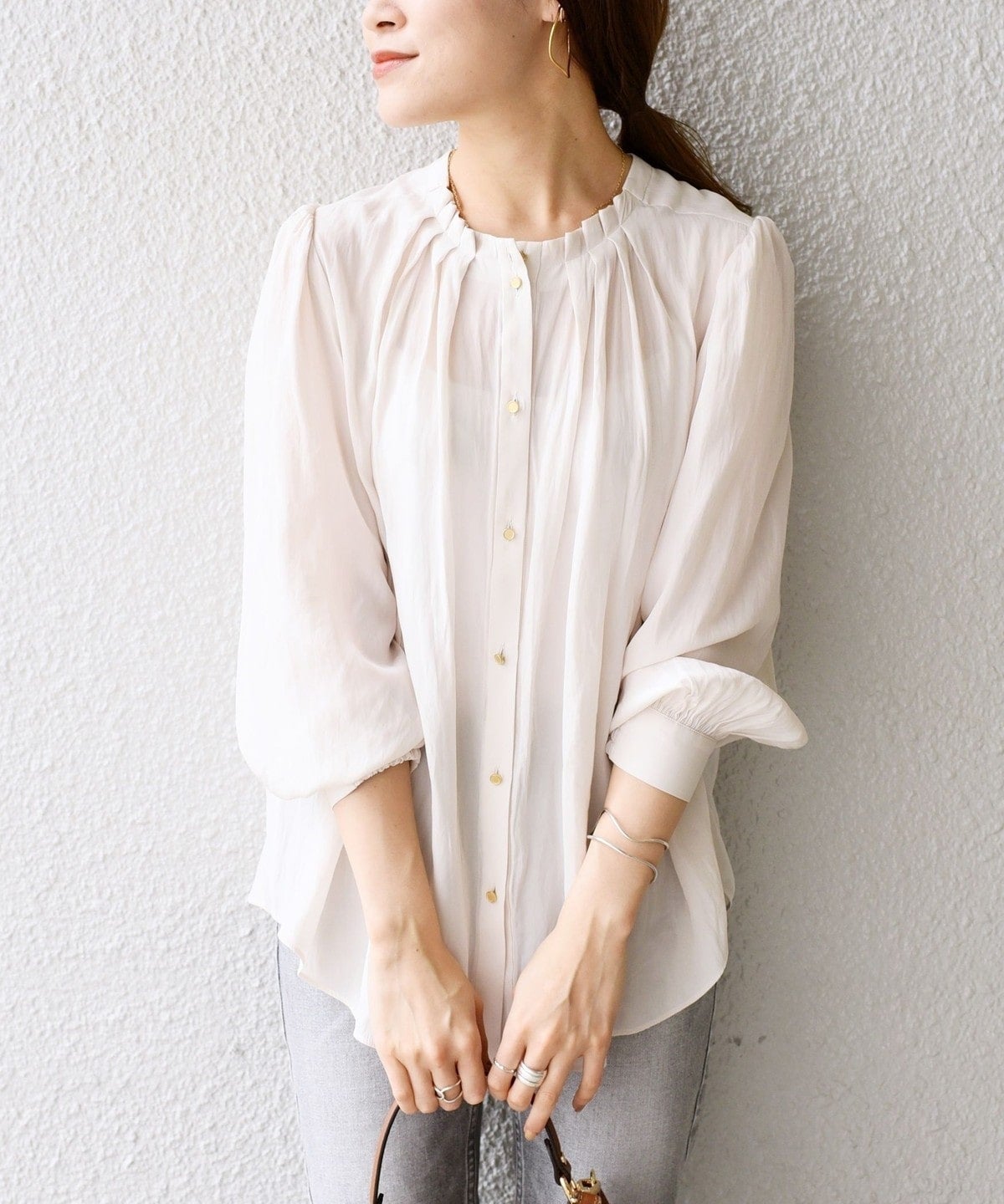 〈抗菌・防臭加工〉カッセンタックブラウス