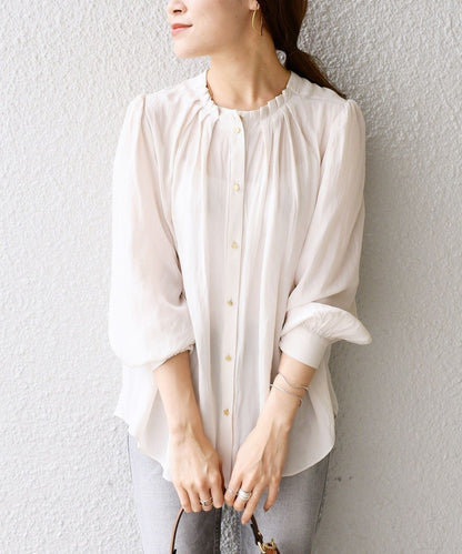 〈抗菌・防臭加工〉カッセンタックブラウス