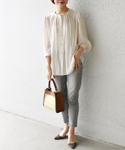 〈抗菌・防臭加工〉カッセンタックブラウス