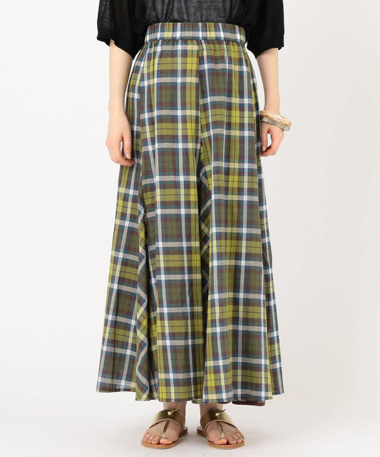 マドラスチェックギャザースカート