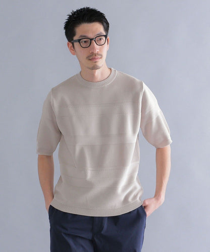 SHIPS: japan quality AMOSSA(R) リンクス ニットTシャツ