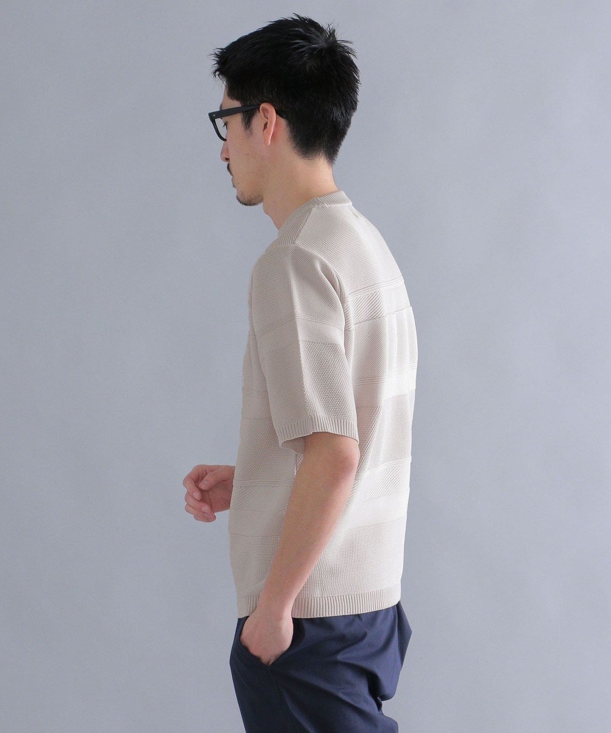 SHIPS: japan quality AMOSSA(R) リンクス ニットTシャツ