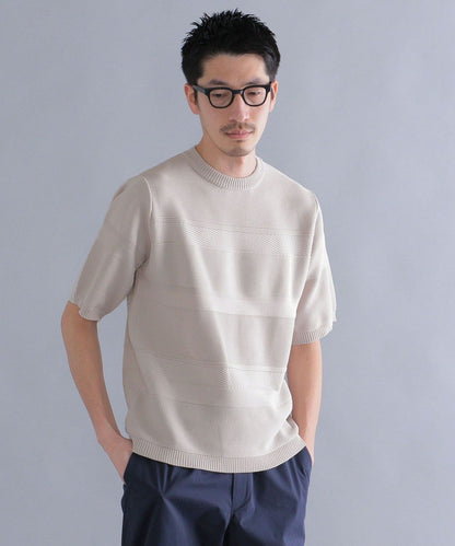 SHIPS: japan quality AMOSSA(R) リンクス ニットTシャツ