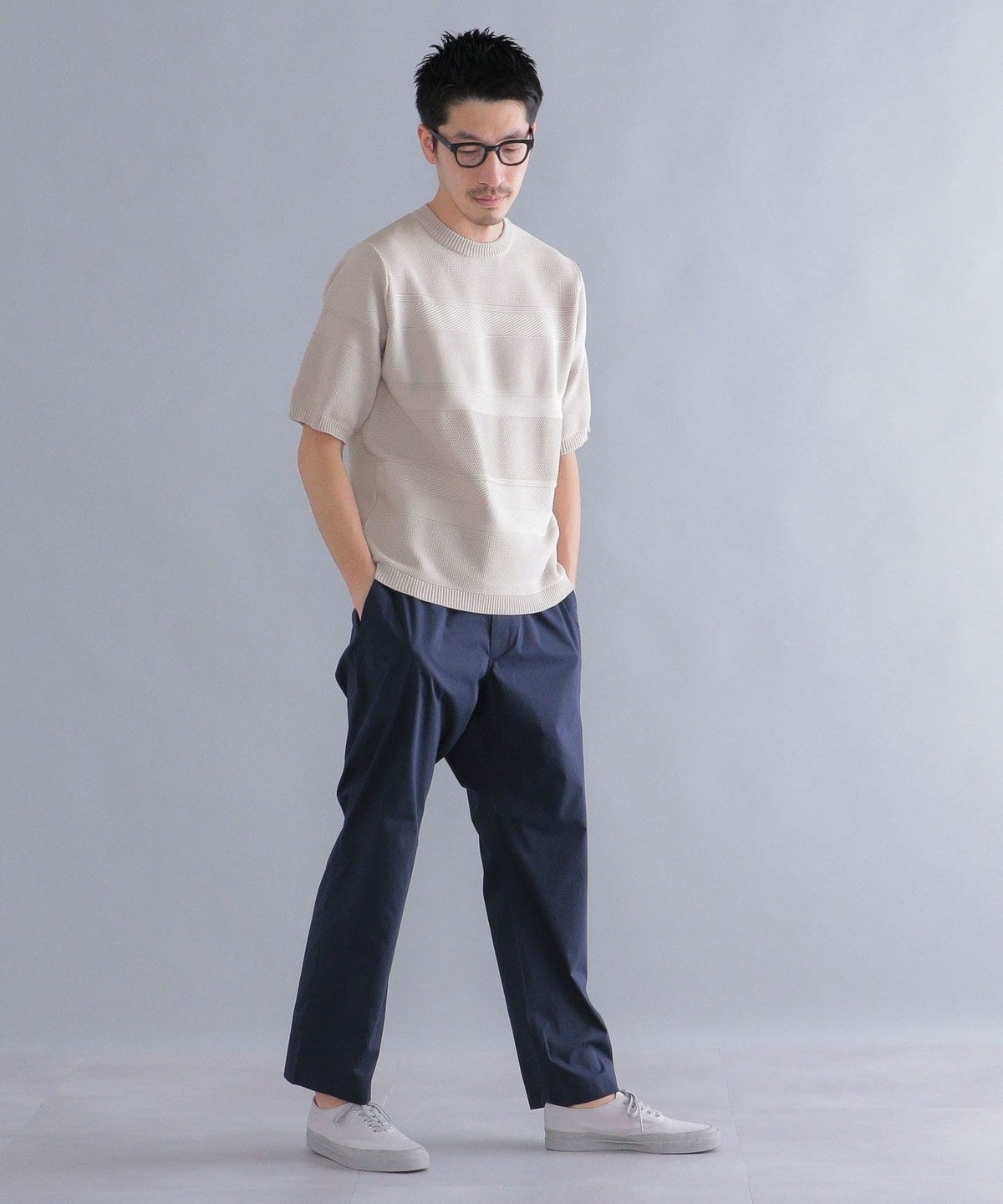 SHIPS: japan quality AMOSSA(R) リンクス ニットTシャツ