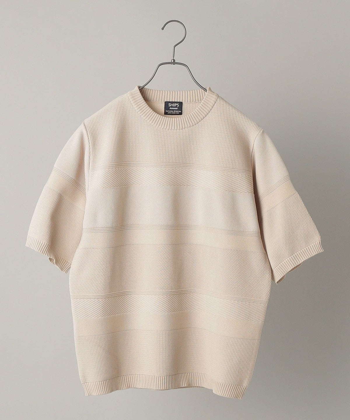 SHIPS: japan quality AMOSSA(R) リンクス ニットTシャツ