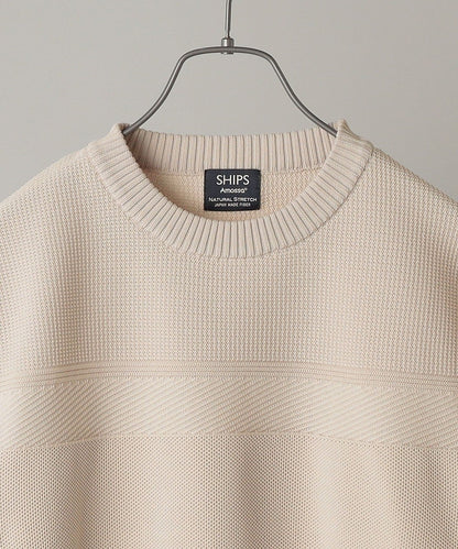 SHIPS: japan quality AMOSSA(R) リンクス ニットTシャツ