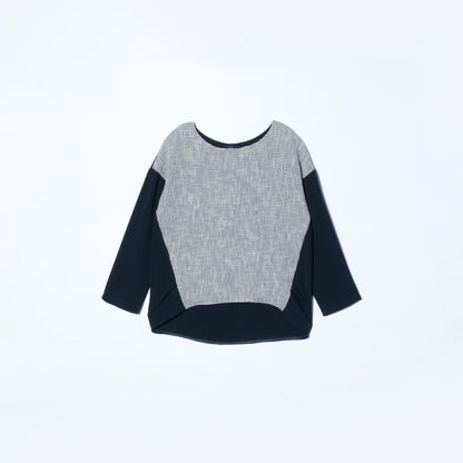 SHIPS:TWEED JERSEY COMBI PO(NVY)