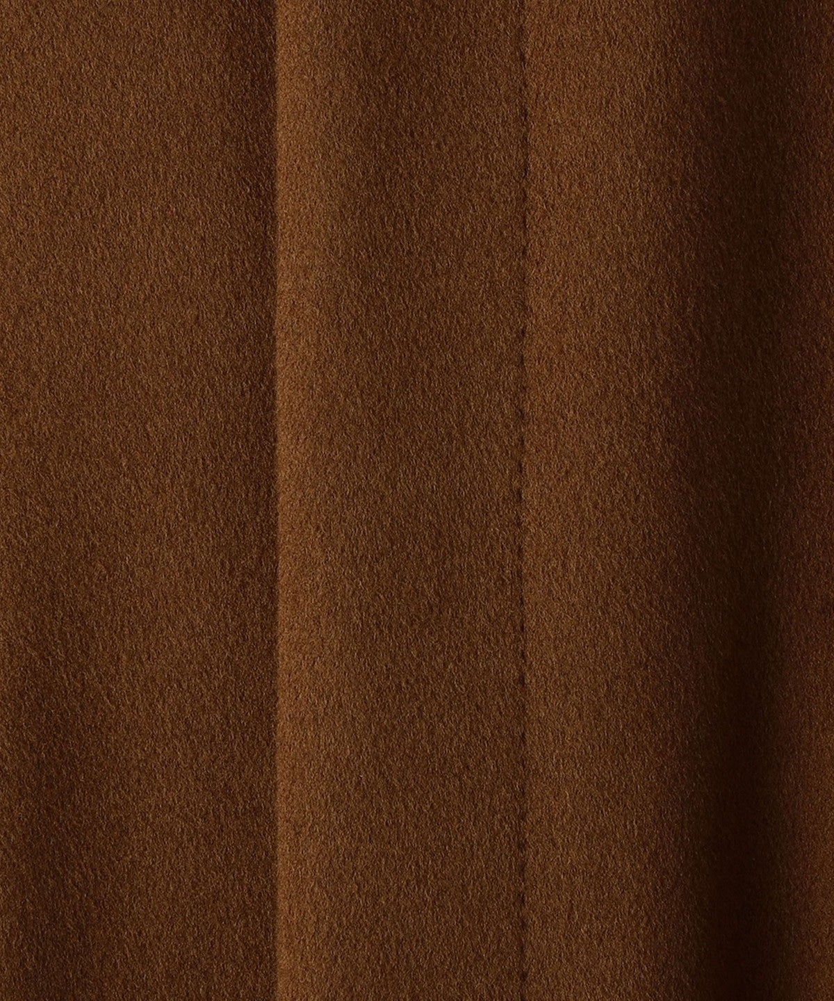 SHIPS: ダブルフェイス ブラウン ソリッド カーコート