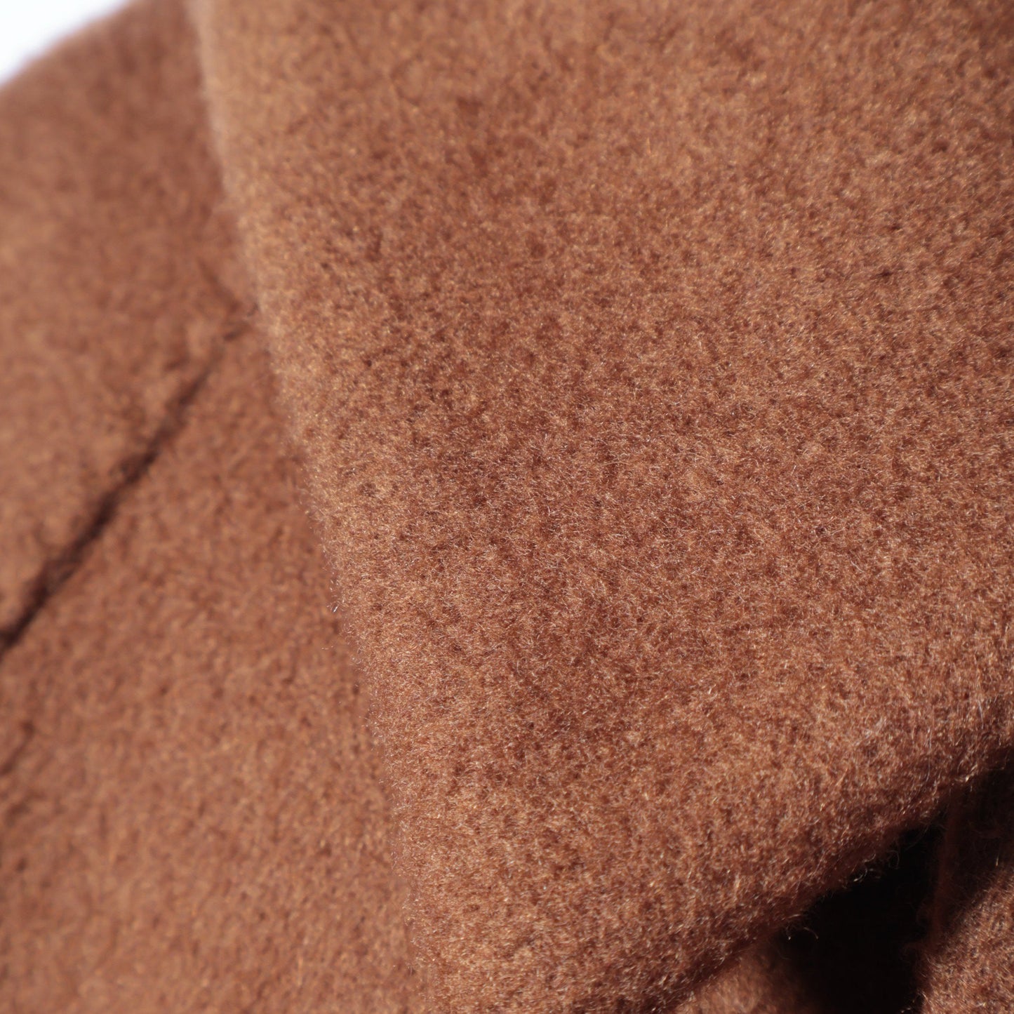 SHIPS: ダブルフェイス ブラウン ソリッド カーコート