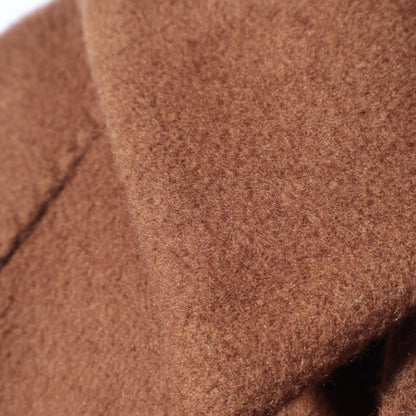 SHIPS: ダブルフェイス ブラウン ソリッド カーコート