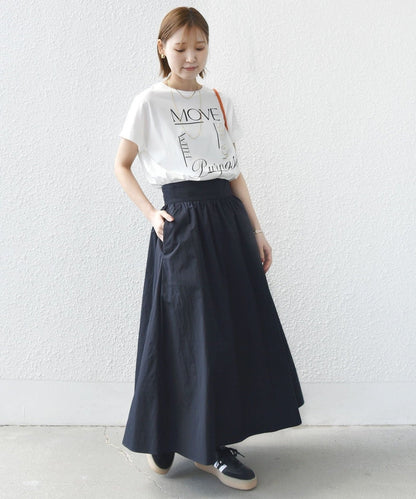 【WEB限定】〈手洗い可能〉バリエーション ロゴ 刺繍 プリントTEE